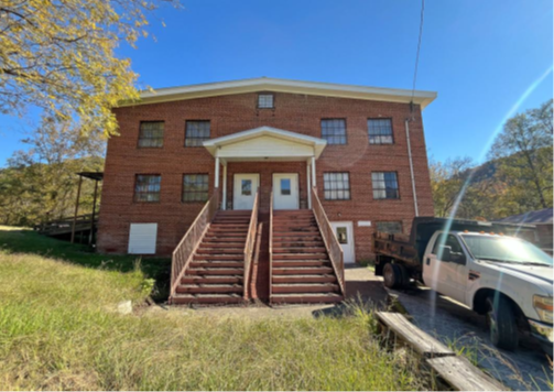Façade of the Gymnasium looking southeast.