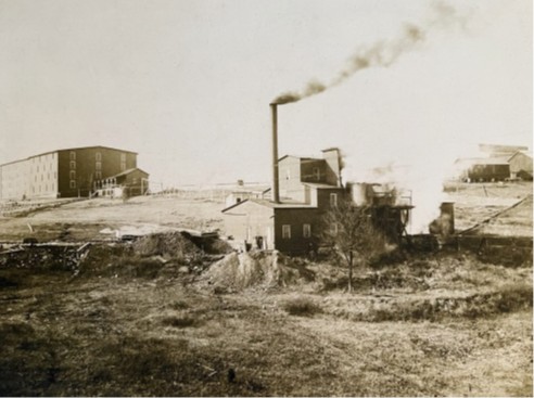 This undated photo of the Ripy Brothers Distillery shows Warehouse A at upper left.