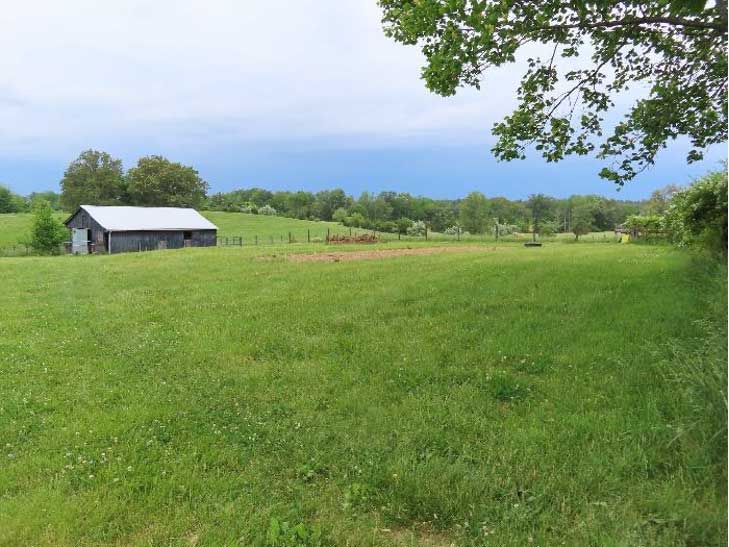 Landscape of the Hagan property and one of its agricultural resources. 